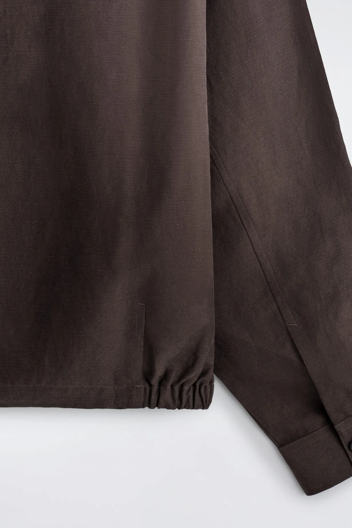 OVERSIZED-HEMD AUS LEINEN MIT GRANDAD-KRAGEN