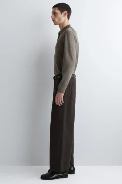 OVERSIZED-HOSE AUS DENIM MIT WEITEM BEIN