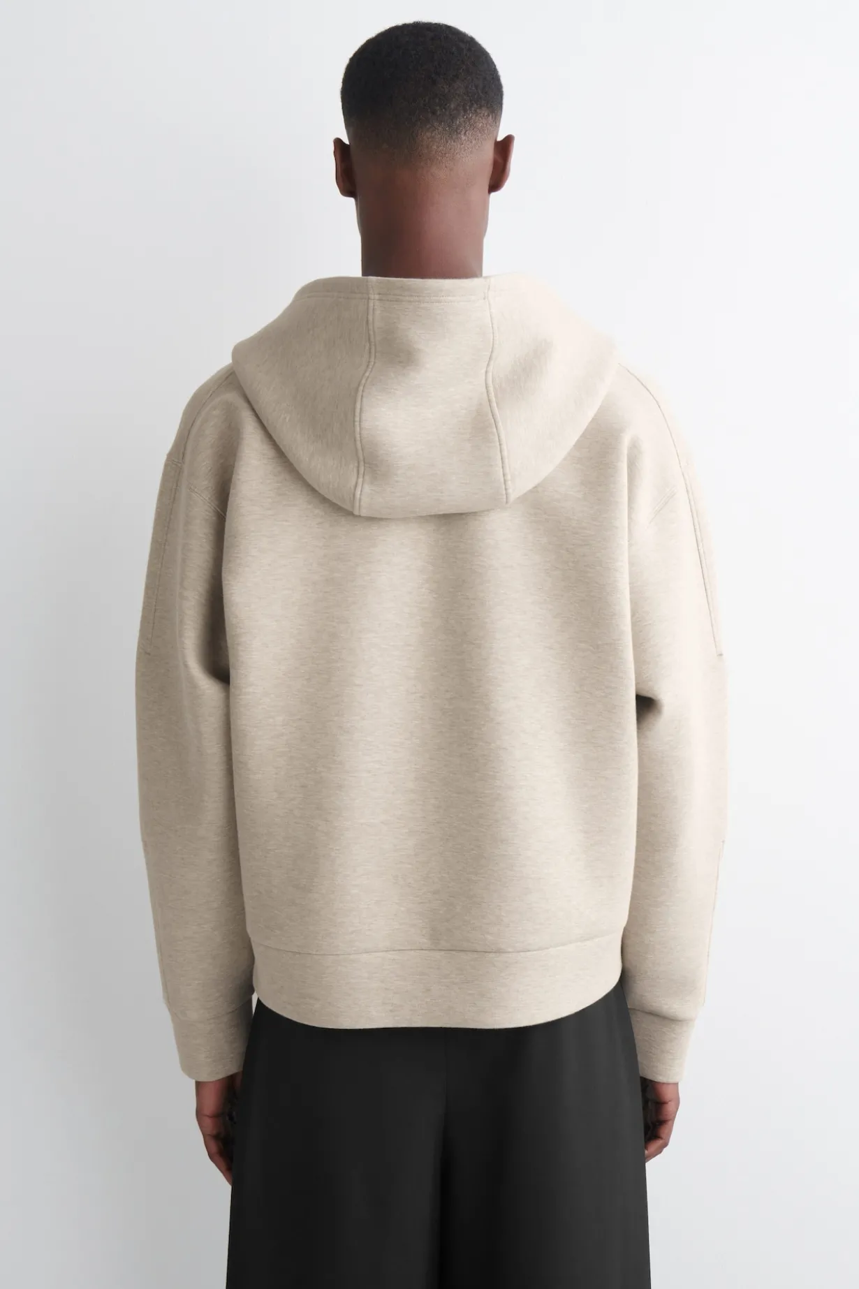 OVERSIZED-KAPUZENJACKE AUS SCUBA-JERSEY