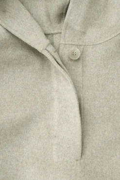 OVERSIZED-KAPUZENPULLOVER AUS DOUBLEFACE-WOLLE