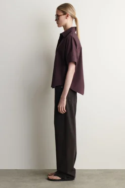 OVERSIZED-KURZARMHEMD AUS BAUMWOLLE