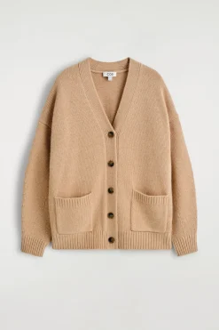 OVERSIZED-STRICKJACKE AUS MERINOWOLLE