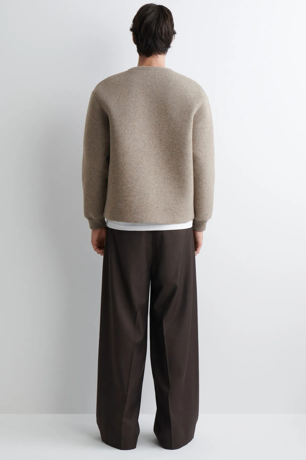 OVERSIZED-STRICKJACKE MIT REISSVERSCHLUSS