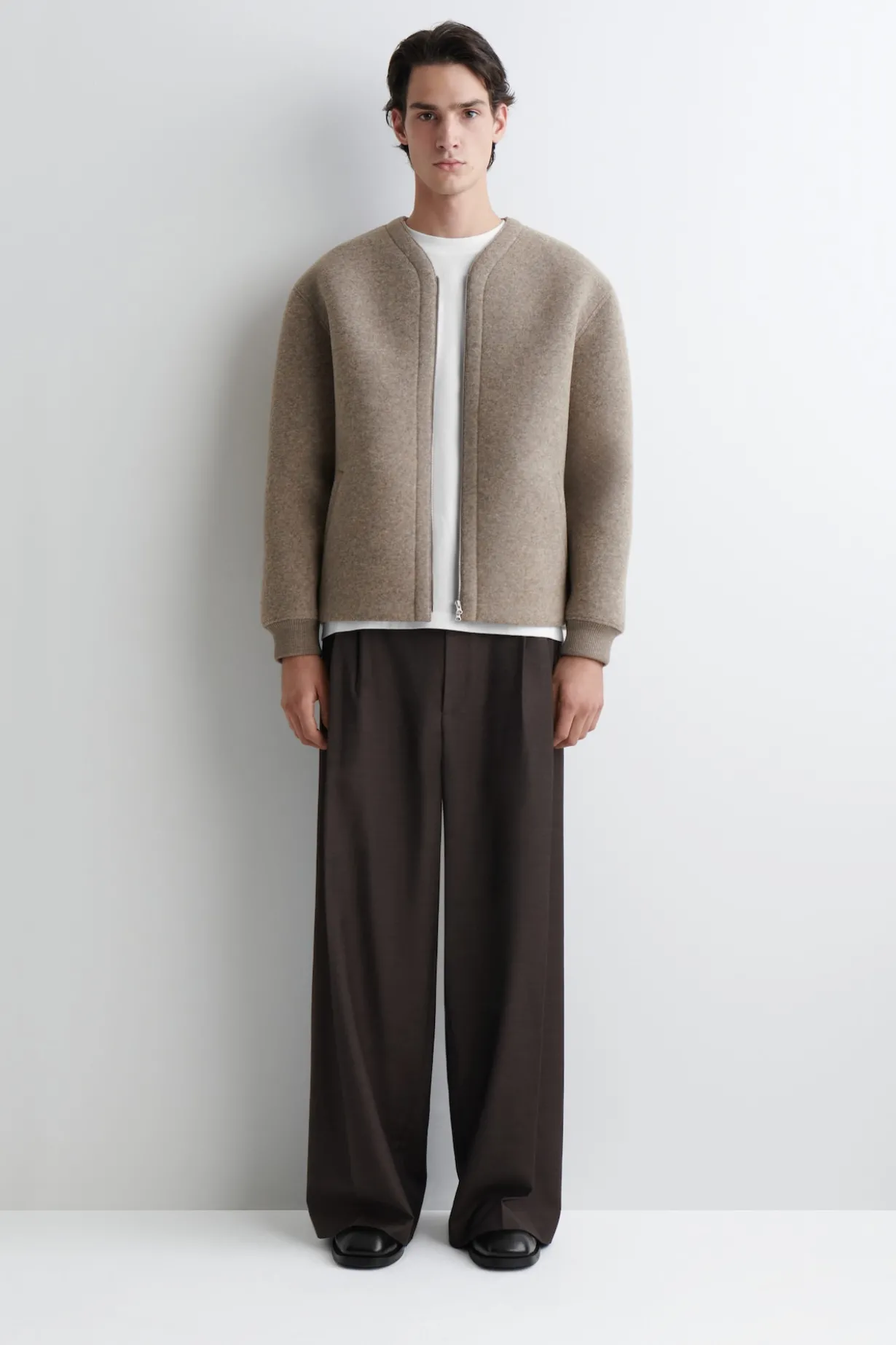 OVERSIZED-STRICKJACKE MIT REISSVERSCHLUSS