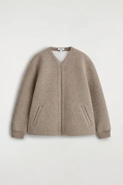 OVERSIZED-STRICKJACKE MIT REISSVERSCHLUSS