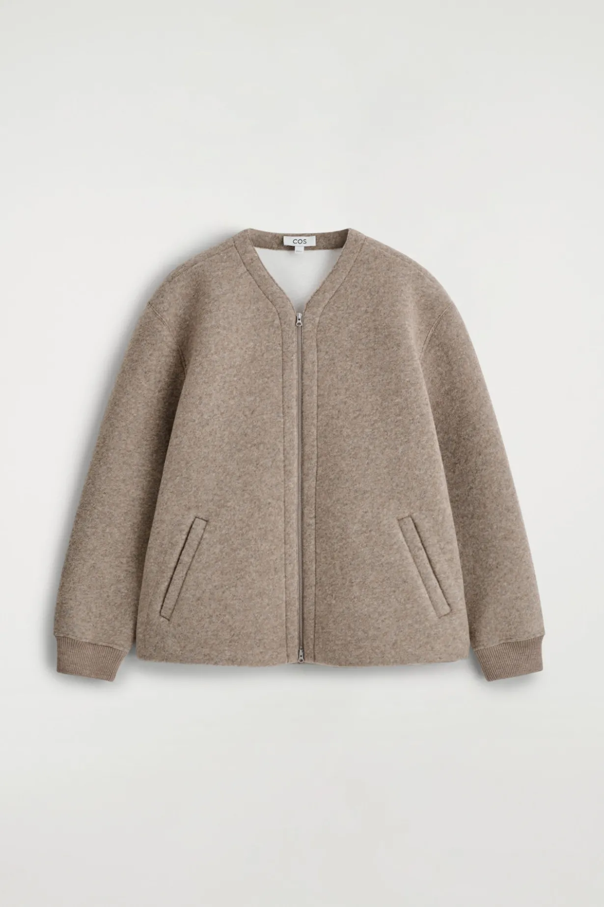 OVERSIZED-STRICKJACKE MIT REISSVERSCHLUSS