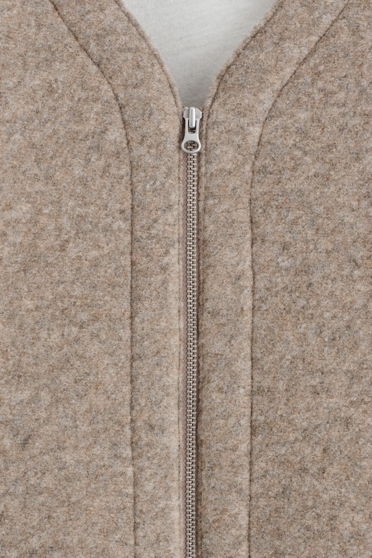 OVERSIZED-STRICKJACKE MIT REISSVERSCHLUSS