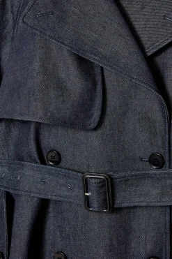 OVERSIZED-TRENCHCOAT AUS DENIM