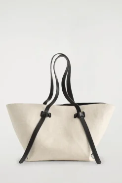 PINCH TOTE BAG - LEINEN