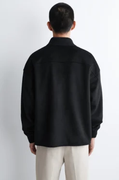 PLACKET-DETAIL WOOL-BLEND POLO JUMPER