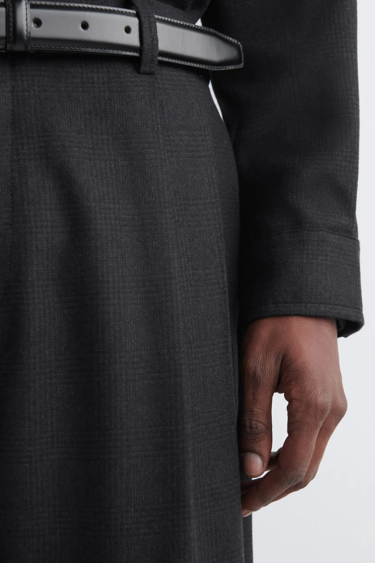 PLEATED WOOL RELAXED-FIT STRAIGHT-LEG TROUSERS