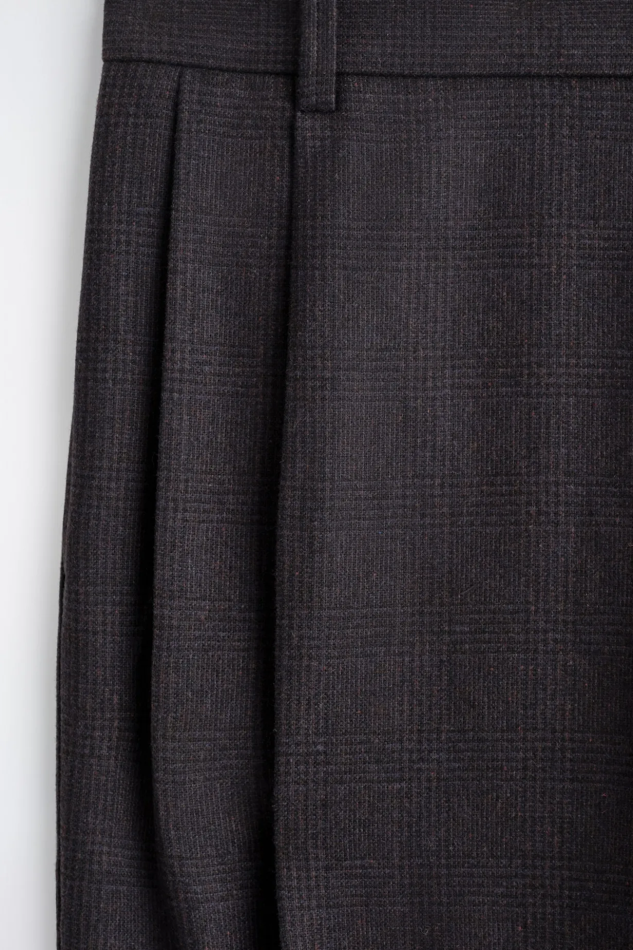 PLEATED WOOL RELAXED-FIT STRAIGHT-LEG TROUSERS