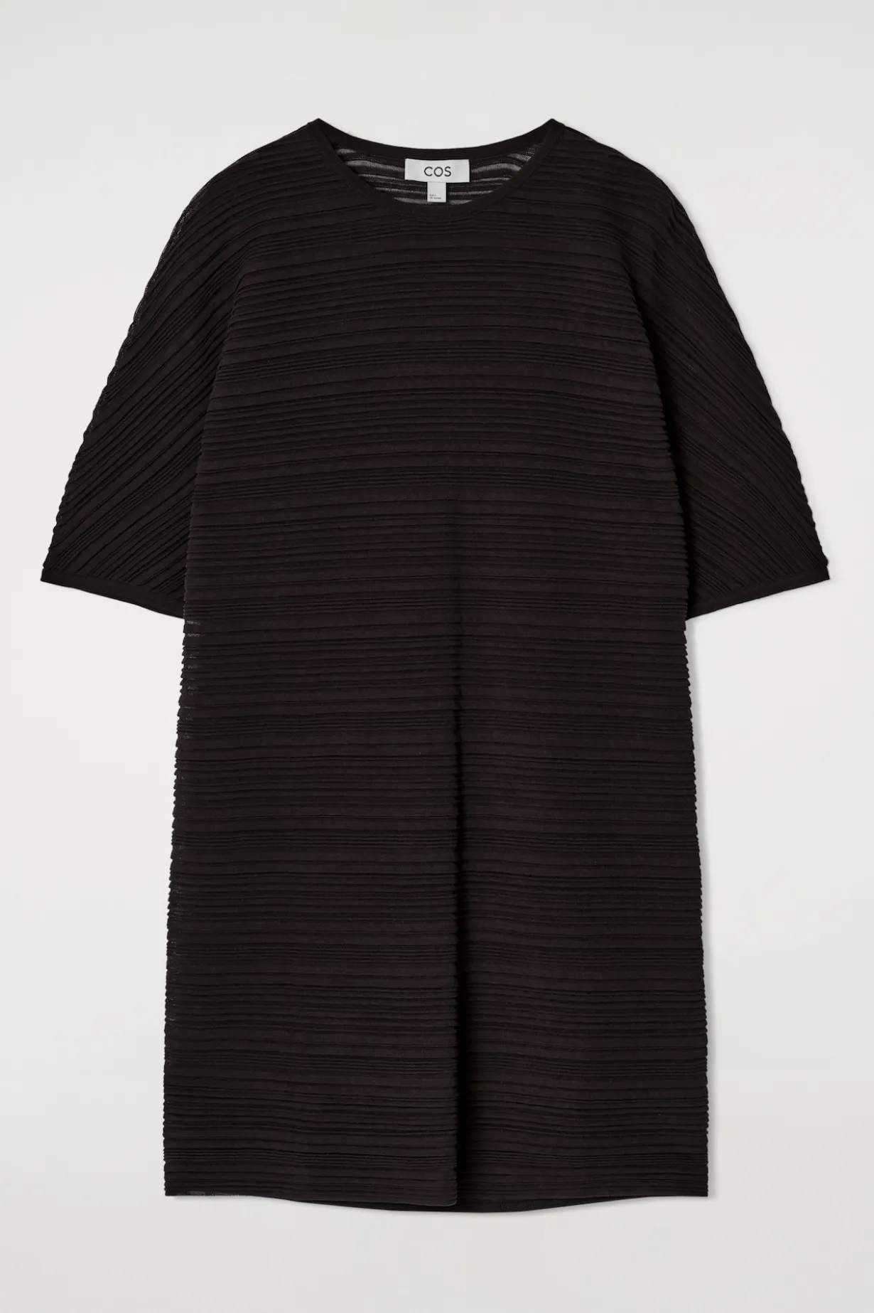 PLISSIERTES MINIKLEID AUS STRICK