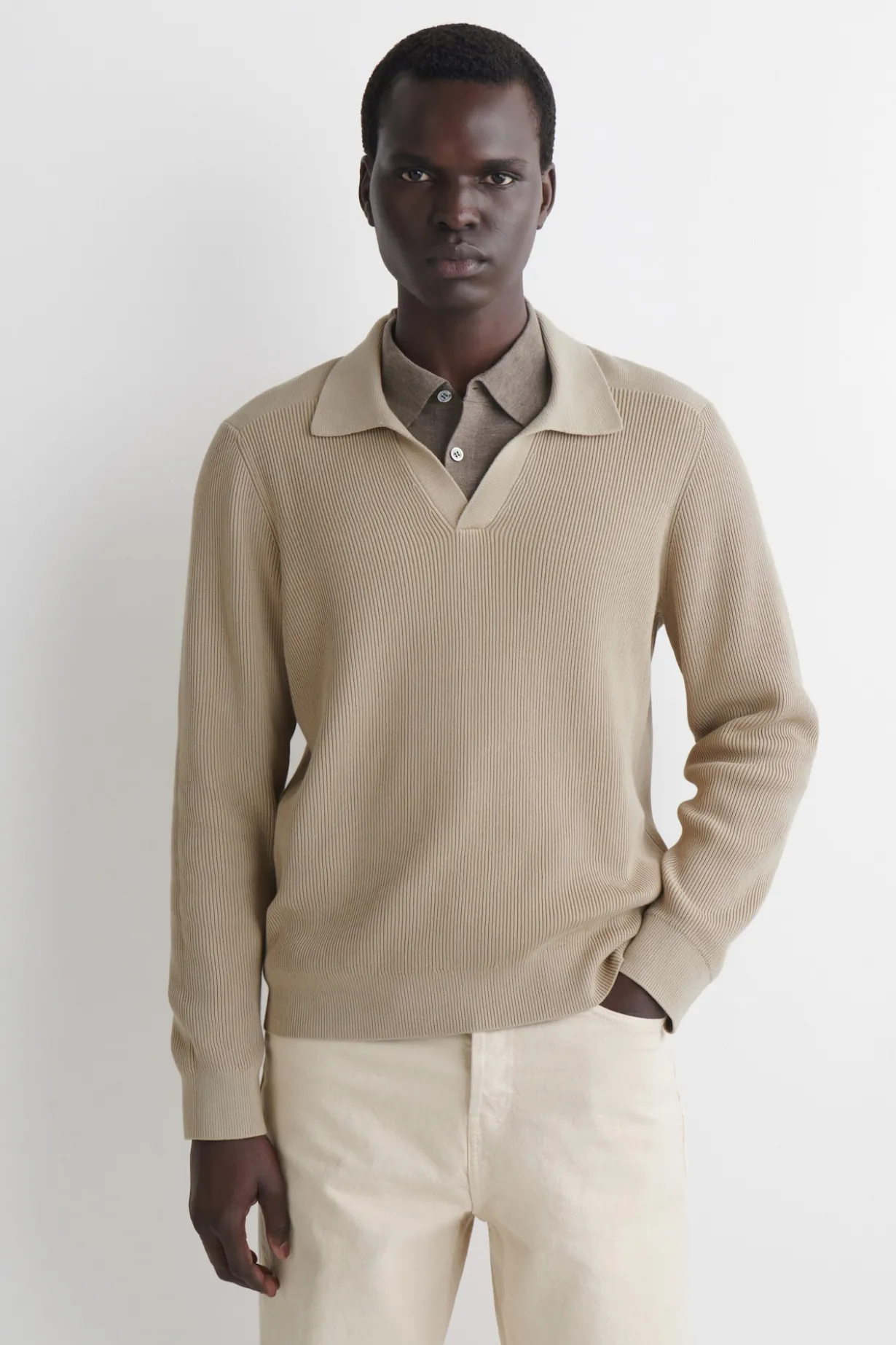 POLOPULLOVER AUS BAUMWOLLE