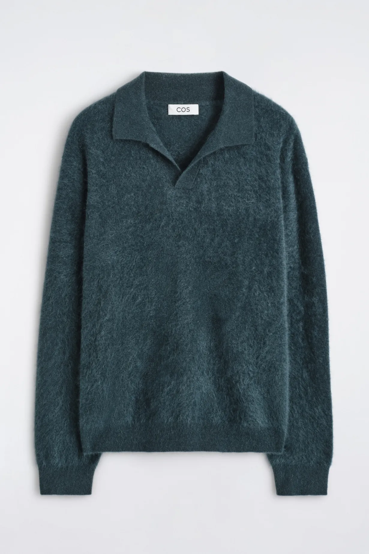 POLOPULLOVER AUS GEBÜRSTETEM KASCHMIR
