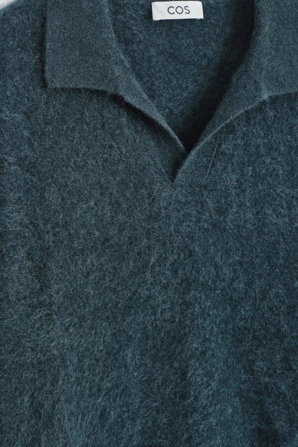 POLOPULLOVER AUS GEBÜRSTETEM KASCHMIR