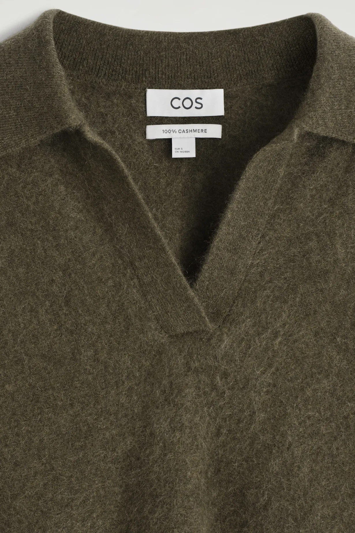 POLOPULLOVER AUS GEBÜRSTETEM KASCHMIR