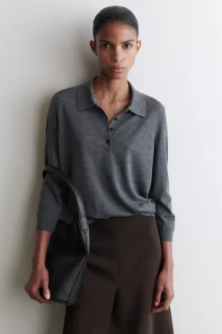 POLOPULLOVER AUS MERINOWOLLE