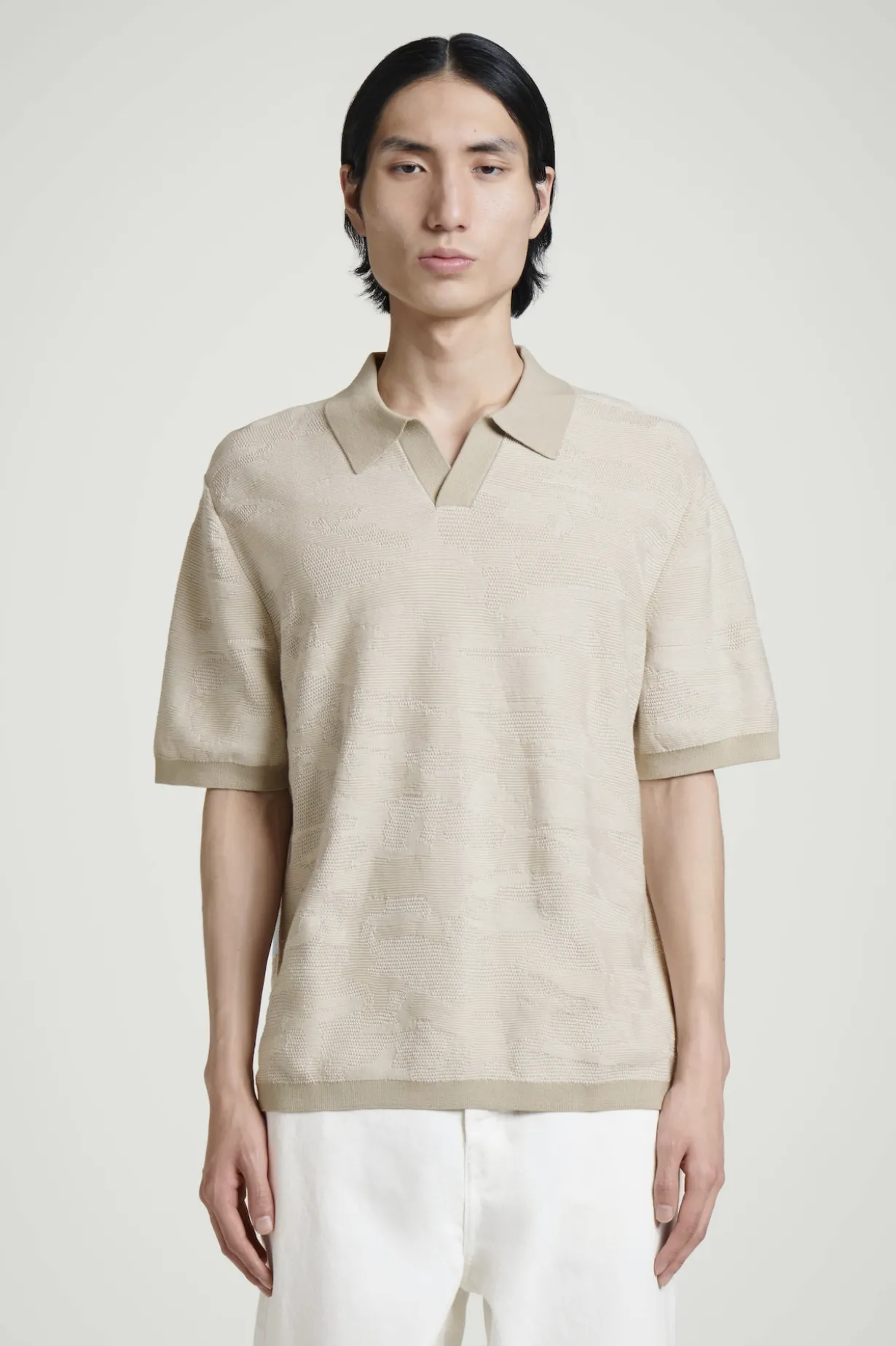 POLOSHIRT AUS BAUMWOLL-JACQUARD