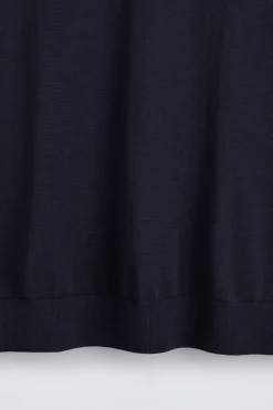 POLOSHIRT AUS MERINOWOLLE MIT OFFENEM KRAGEN