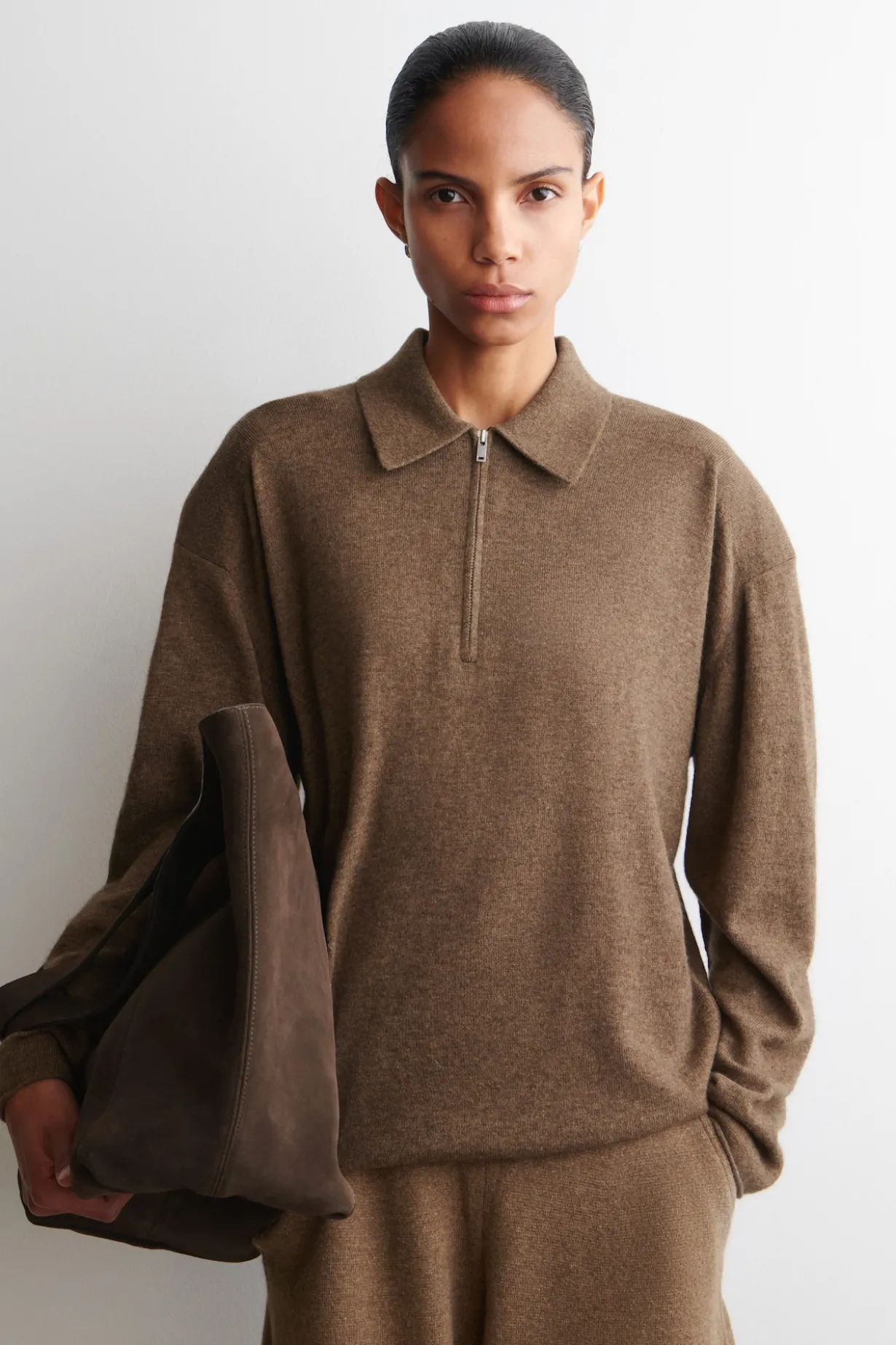 POLOSHIRT AUS MERINOWOLL-YAK-MIX