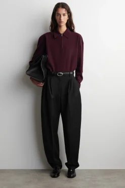 POLOSHIRT AUS MERINOWOLL-YAK-MIX