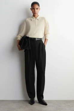 POLOSHIRT AUS MERINOWOLL-YAK-MIX