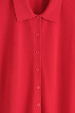 POLOSTRICKJACKE AUS MERINOWOLL-MIX