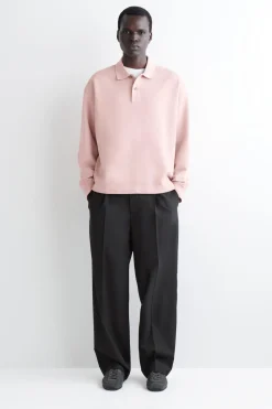 POLO-SWEATSHIRT AUS VORGEWASCHENER BAUMWOLLE