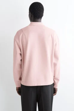 POLO-SWEATSHIRT AUS VORGEWASCHENER BAUMWOLLE