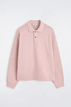 POLO-SWEATSHIRT AUS VORGEWASCHENER BAUMWOLLE