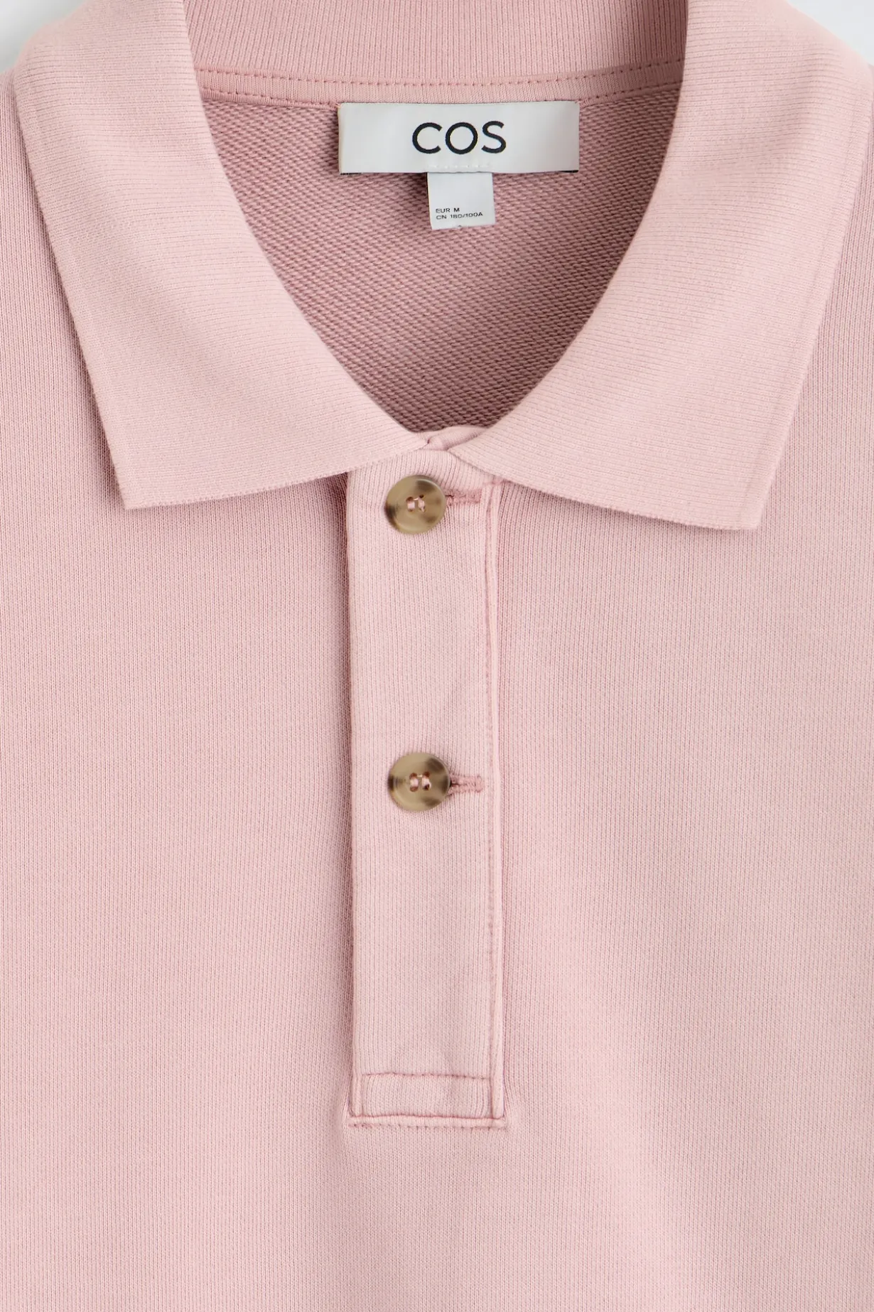 POLO-SWEATSHIRT AUS VORGEWASCHENER BAUMWOLLE