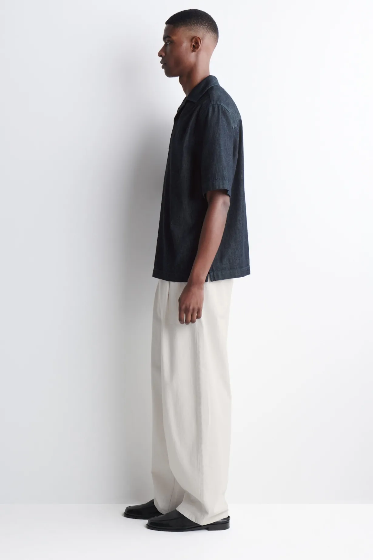 POPOVER-HEMD AUS DENIM