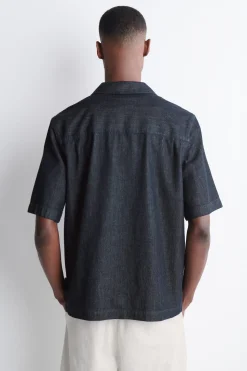 POPOVER-HEMD AUS DENIM