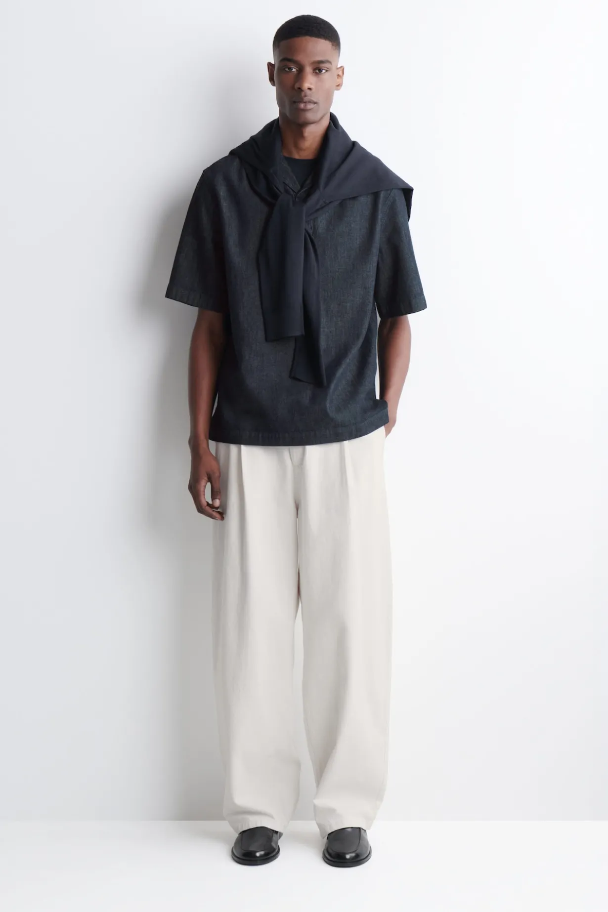 POPOVER-HEMD AUS DENIM