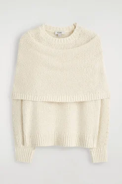 PULLOVER AUS MERINO-KASCHMIR-MIX MIT SCHAL