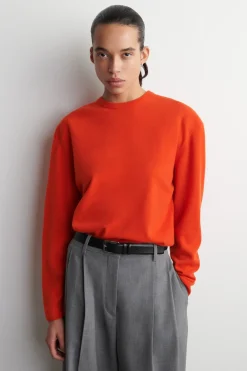 PULLOVER AUS MERINOWOLLE MIT RUNDHALSAUSSCHNITT
