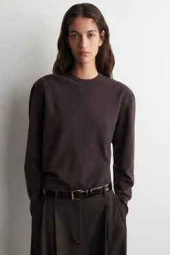 PULLOVER AUS MERINOWOLLE MIT RUNDHALSAUSSCHNITT