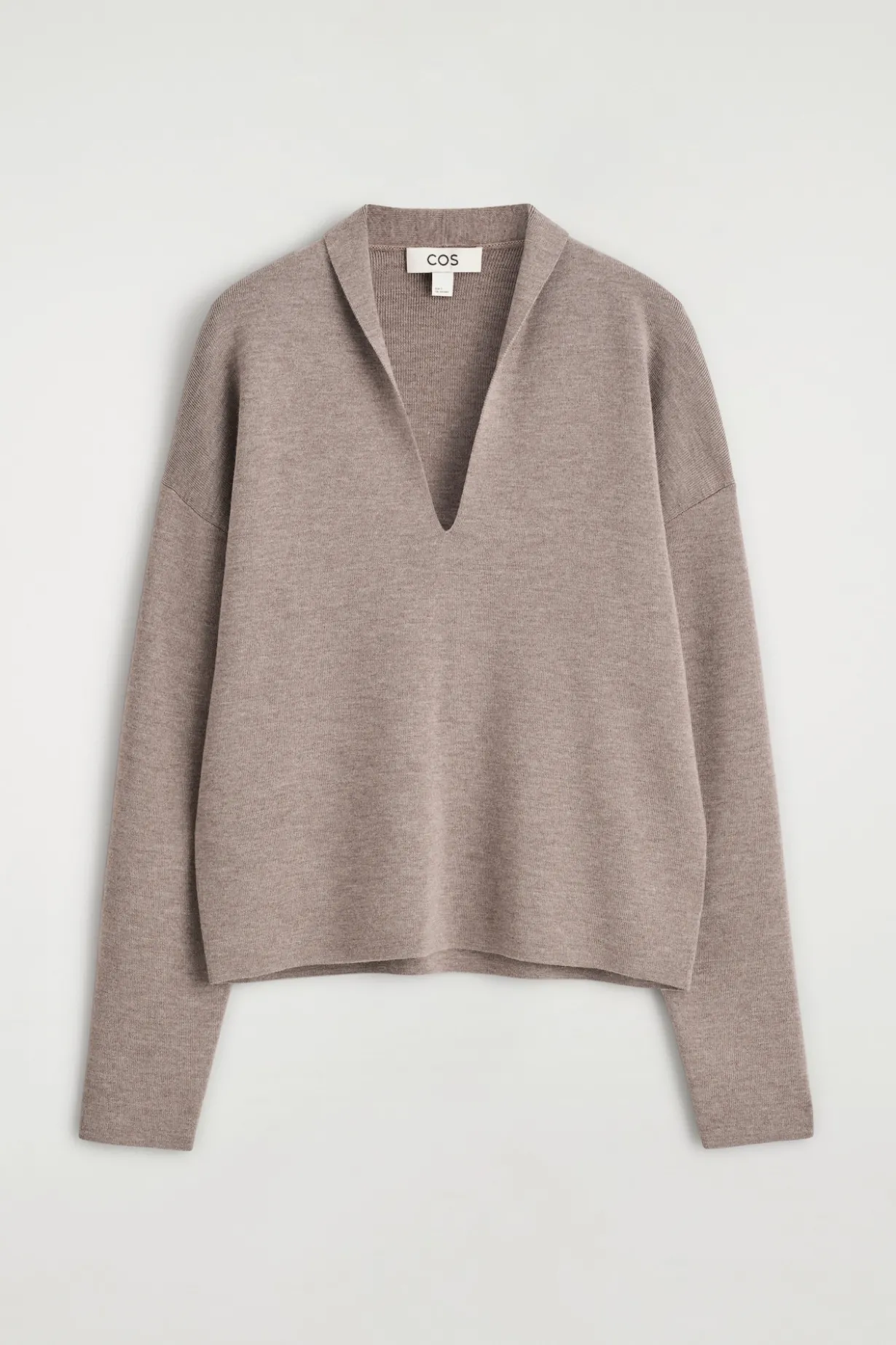 PULLOVER AUS MERINOWOLLE MIT V-AUSSCHNITT