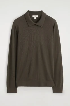 PULLOVER AUS MERINOWOLLE MIT KNÖPFEN AM KRAGEN