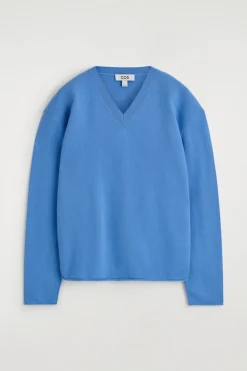 PULLOVER AUS MERINOWOLLE MIT V-AUSSCHNITT
