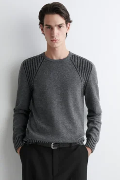 PULLOVER AUS MERINOWOLL-KASCHMIR-MIX