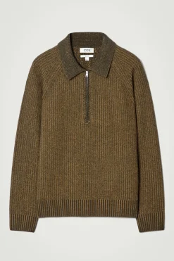 PULLOVER AUS MERINOWOLL-YAK-MIX MIT KRAGEN