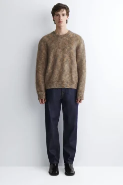 PULLOVER AUS MOHAIR-MIX MIT RUNDHALSAUSSCHNITT