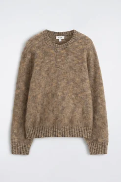 PULLOVER AUS MOHAIR-MIX MIT RUNDHALSAUSSCHNITT