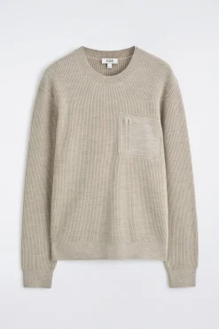 PULLOVER AUS WOLLE MIT RUNDHALSAUSSCHNITT