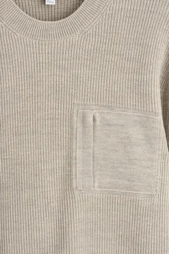 PULLOVER AUS WOLLE MIT RUNDHALSAUSSCHNITT