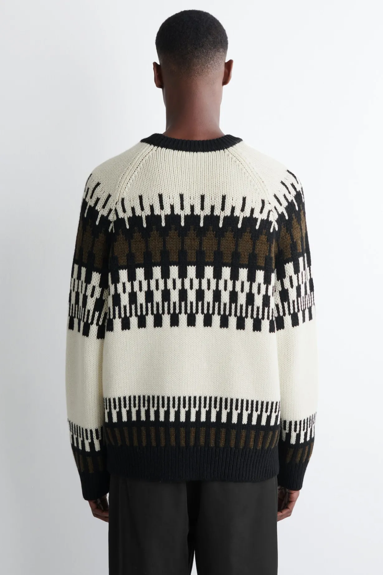 PULLOVER AUS WOLL-KASCHMIR-MIX MIT FAIR-ISLE-MOTIV