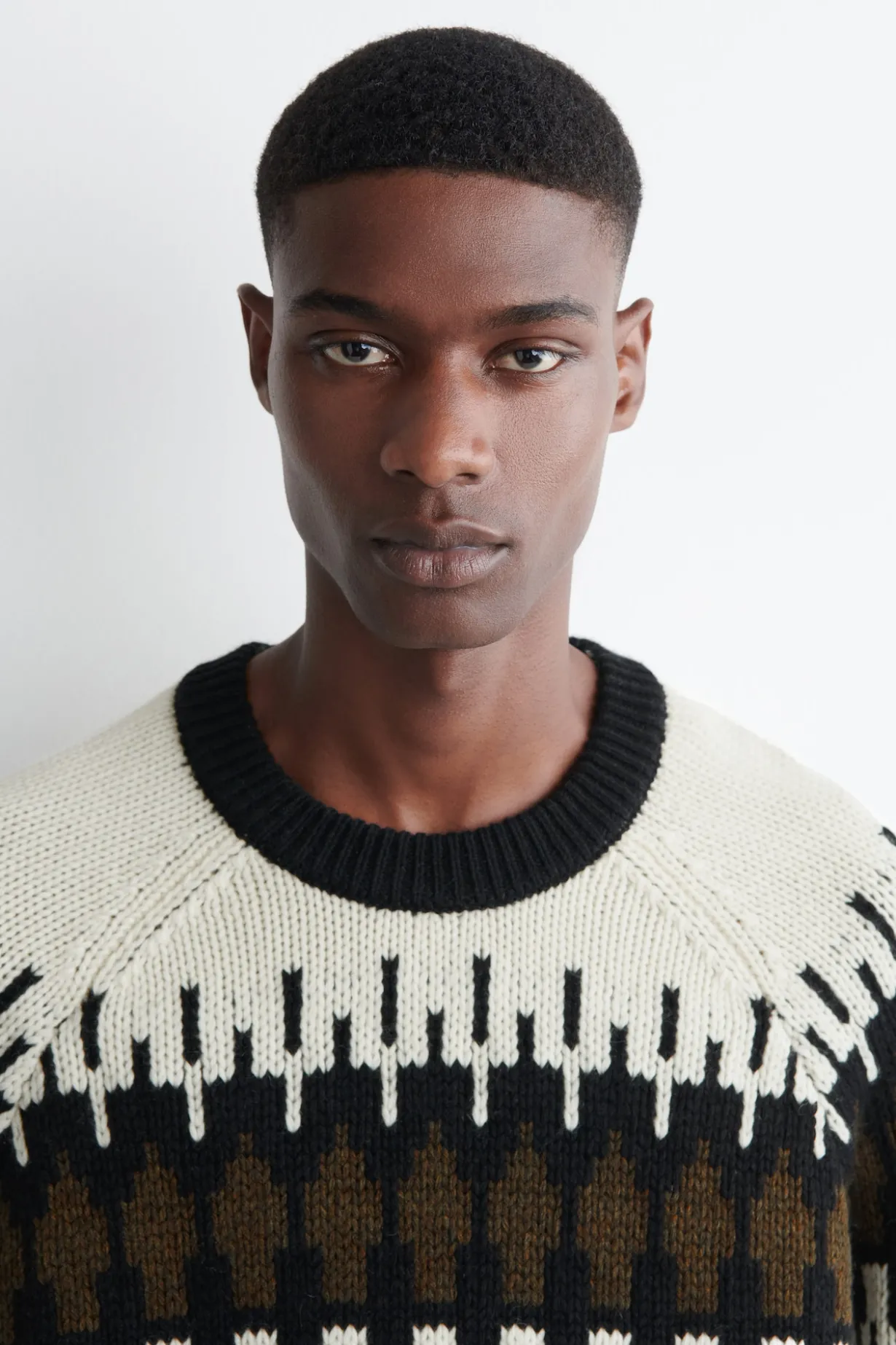 PULLOVER AUS WOLL-KASCHMIR-MIX MIT FAIR-ISLE-MOTIV