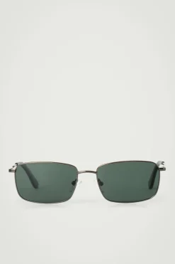 RECHTECKIGE SONNENBRILLE MIT DRAHTGESTELL